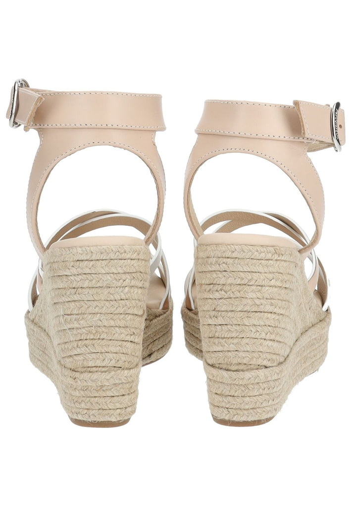 Nero Giardini Sandalen Leder/Textil Beige/Weiß