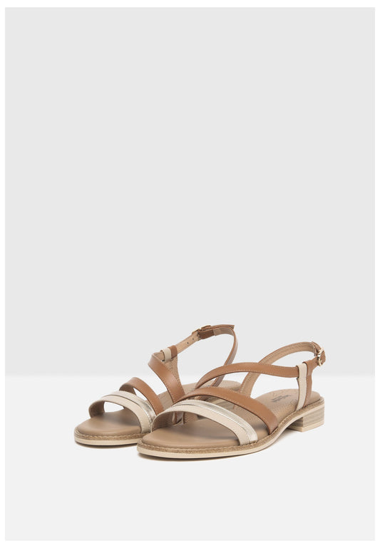 Nero Giardini Sandalen Leder/Textil Braun