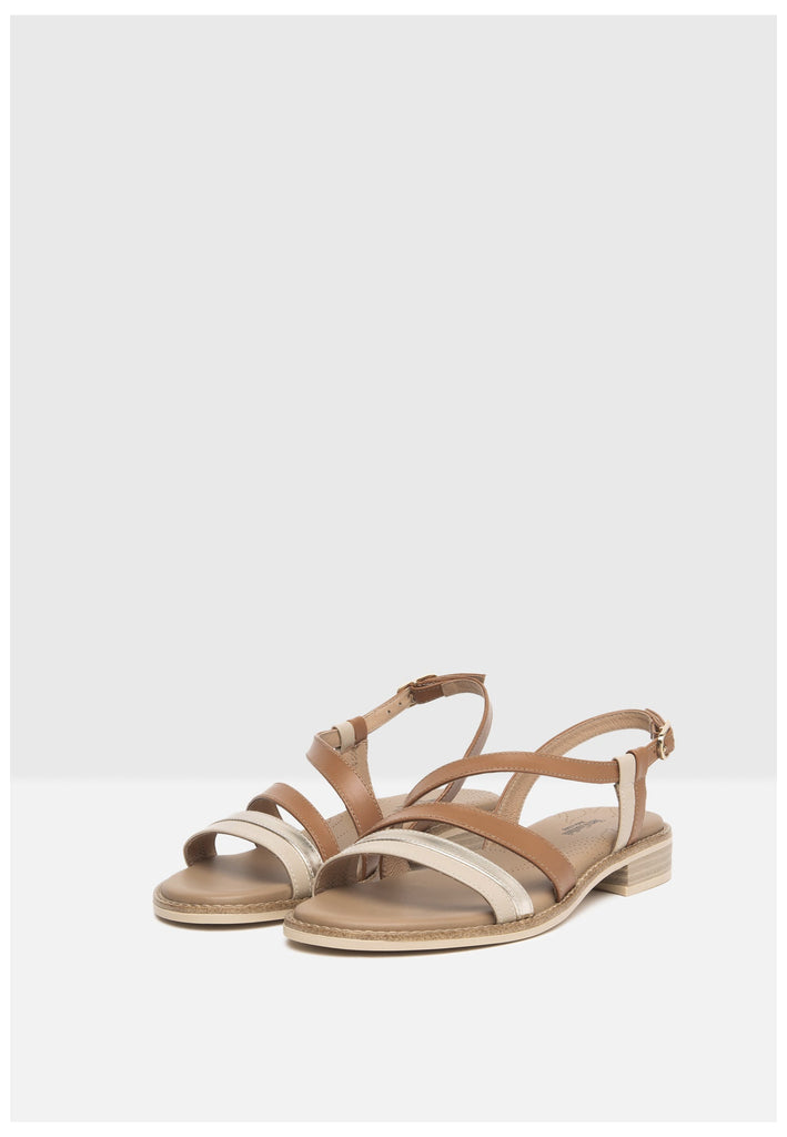 Nero Giardini Sandalen Leder/Textil Braun