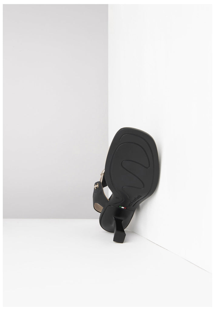 Nero Giardini Sandalen Leder/Textil Schwarz