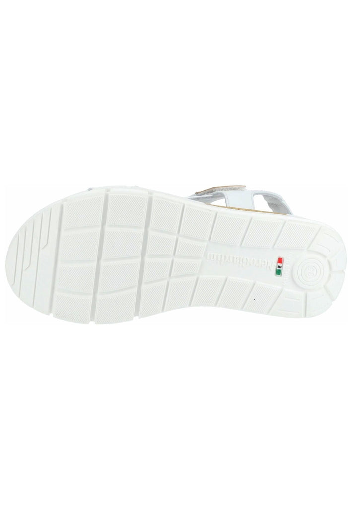 Nero Giardini Sandalen Leder/Textil Weiß/Gold