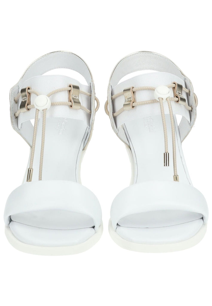 Nero Giardini Sandalen Leder/Textil Weiß/Gold