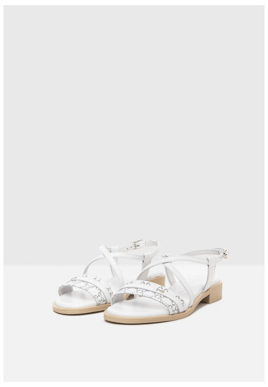 Nero Giardini Sandalen Leder Weiß