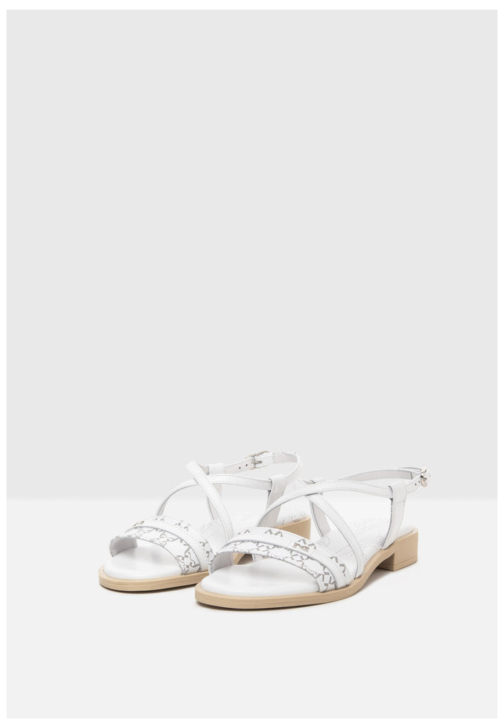 Nero Giardini Sandalen Leder Weiß