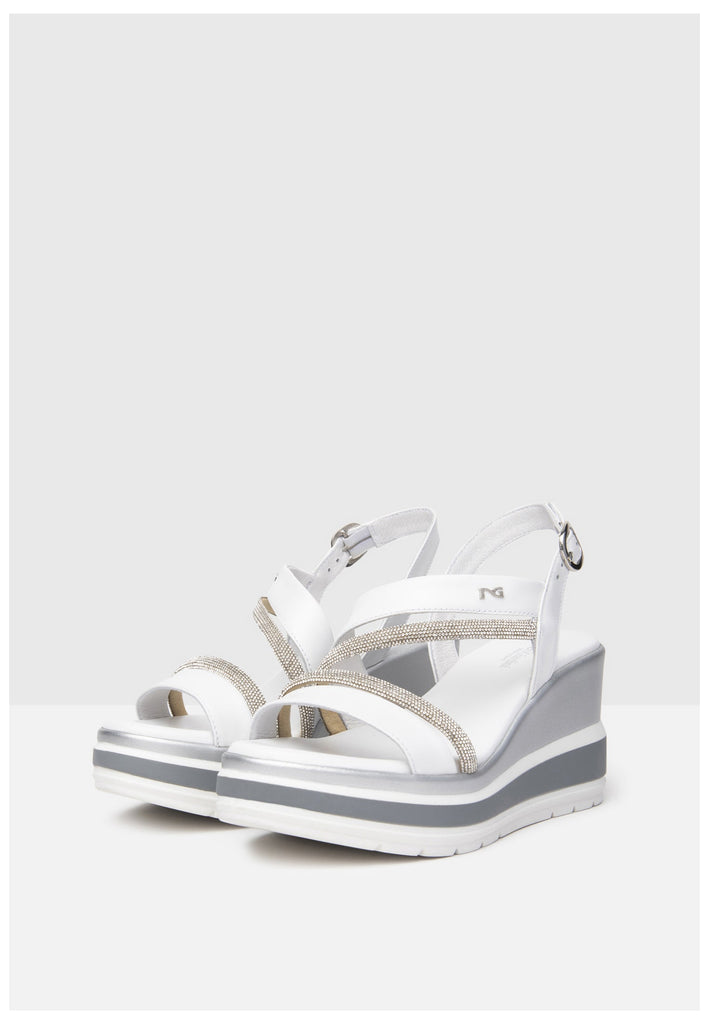 Nero Giardini Sandalen Leder Weiß