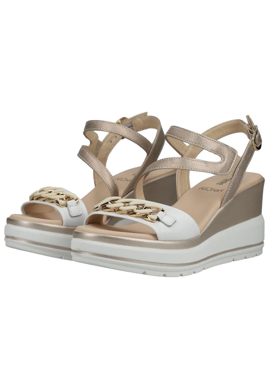 Nero Giardini Sandalen Leder Weiß