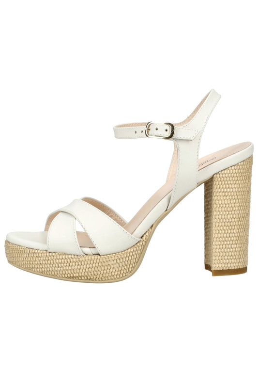 Nero Giardini Sandalen Leder Weiß/Beige