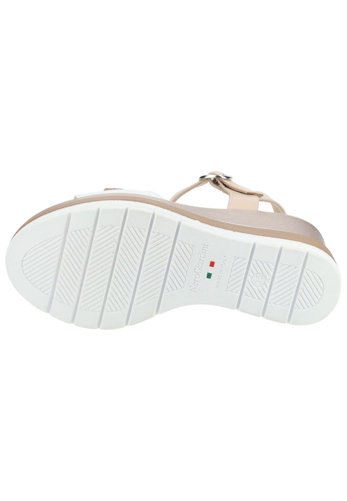 Nero Giardini Sandalen Leder Weiß Kombi