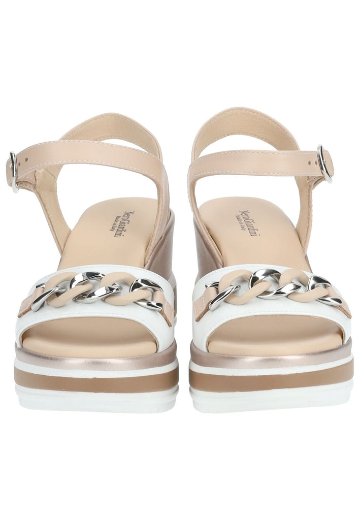 Nero Giardini Sandalen Leder Weiß Kombi