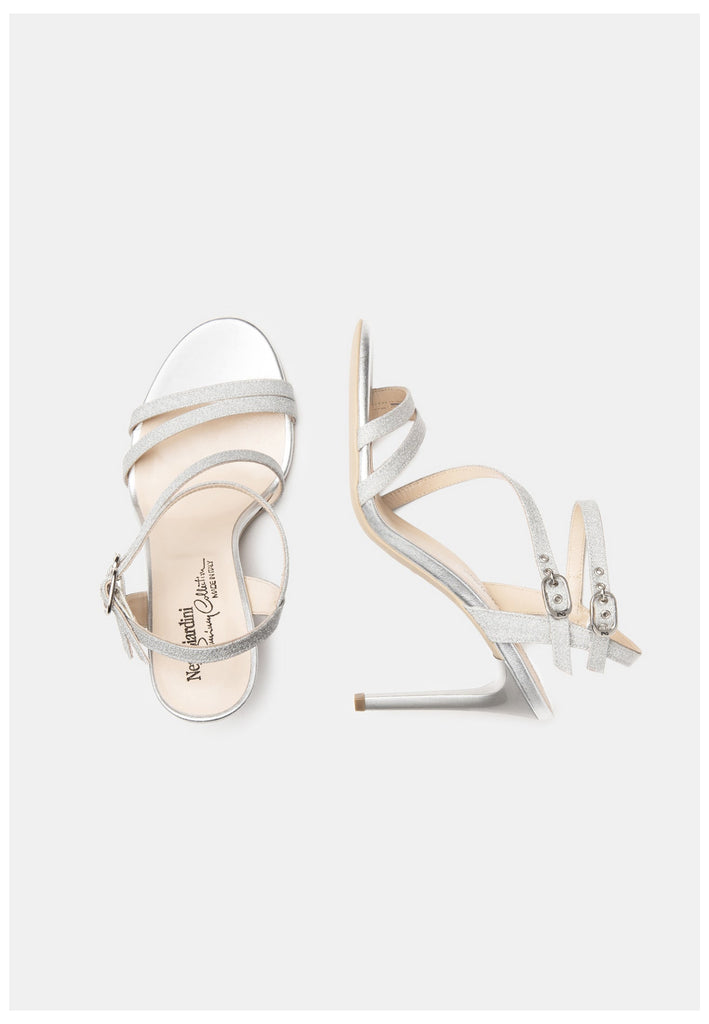 Nero Giardini Sandalen Lederimitat Silber