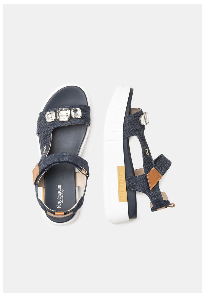 Nero Giardini Sandalen Lederimitat/Textil Jeans