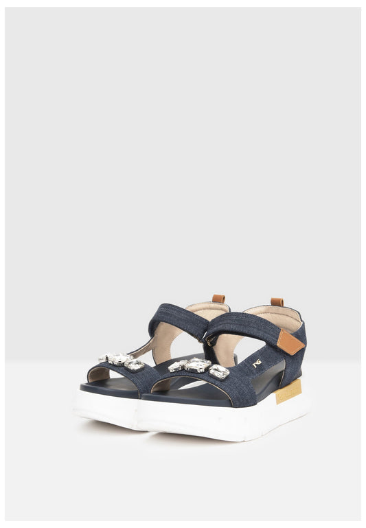 Nero Giardini Sandalen Lederimitat/Textil Jeans