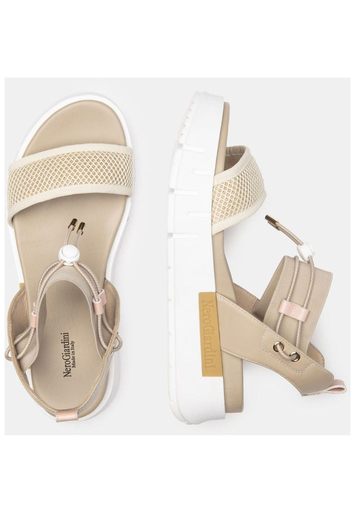 Nero Giardini Sandalen Lederimitat/Textil Latte