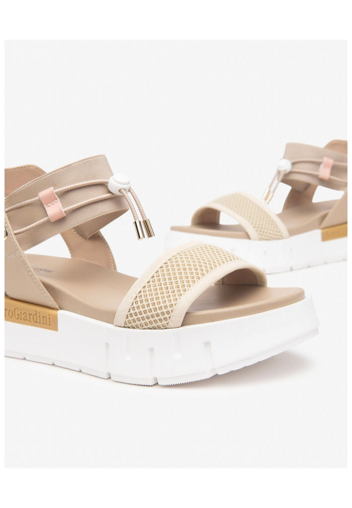 Nero Giardini Sandalen Lederimitat/Textil Latte