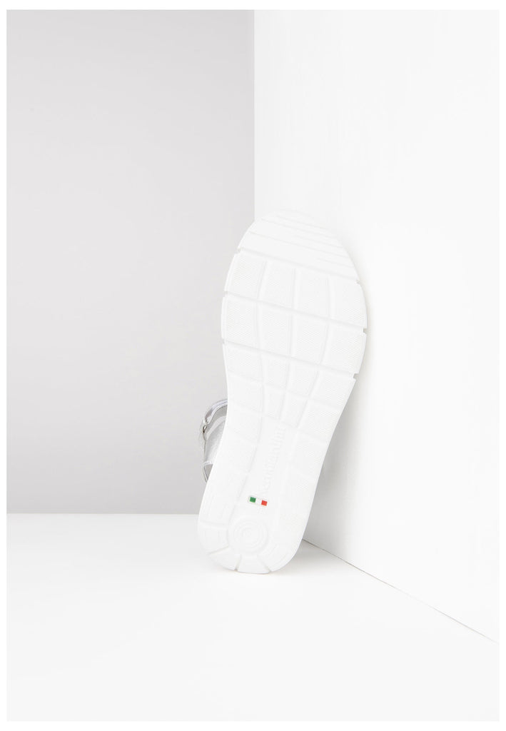 Nero Giardini Sandalen Lederimitat/Textil Silber