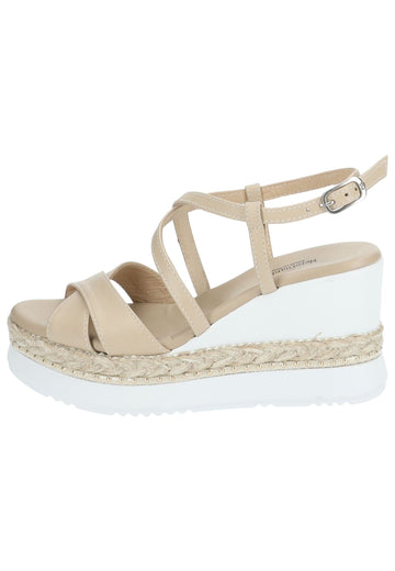 Sandalen Nero Giardini Sandalen Leder Beige/Weiß