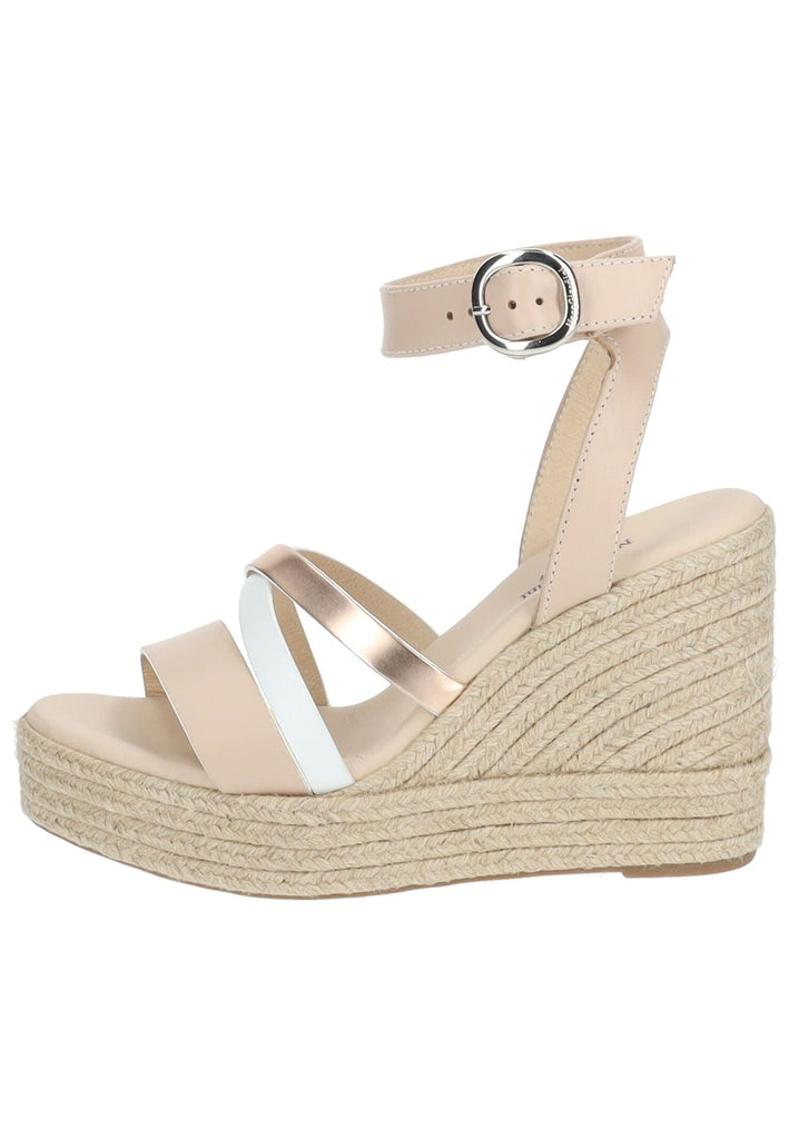 Sandalen Nero Giardini Sandalen Leder/Textil Beige/Weiß