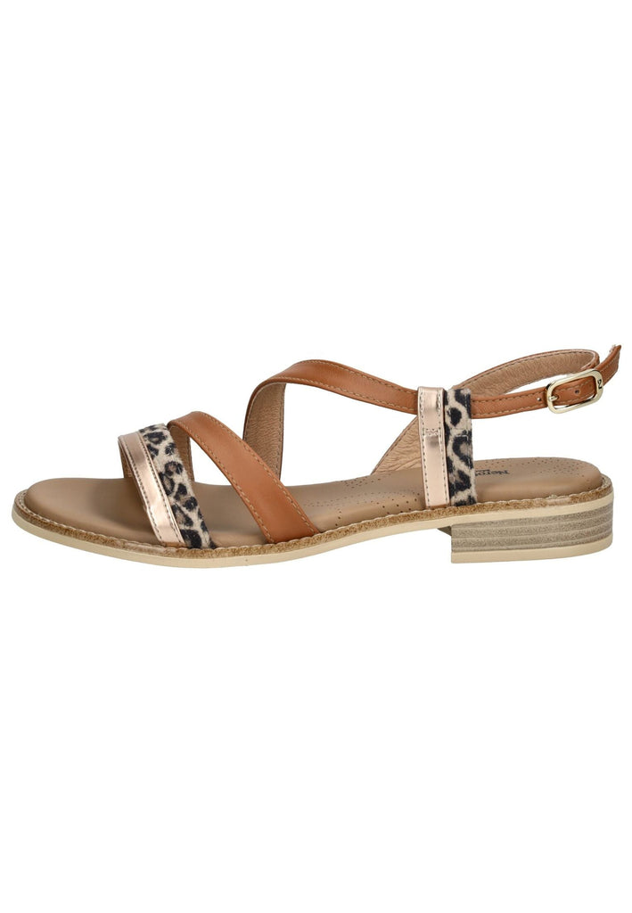 Sandalen Nero Giardini Sandalen Leder/Textil Braun/Gold