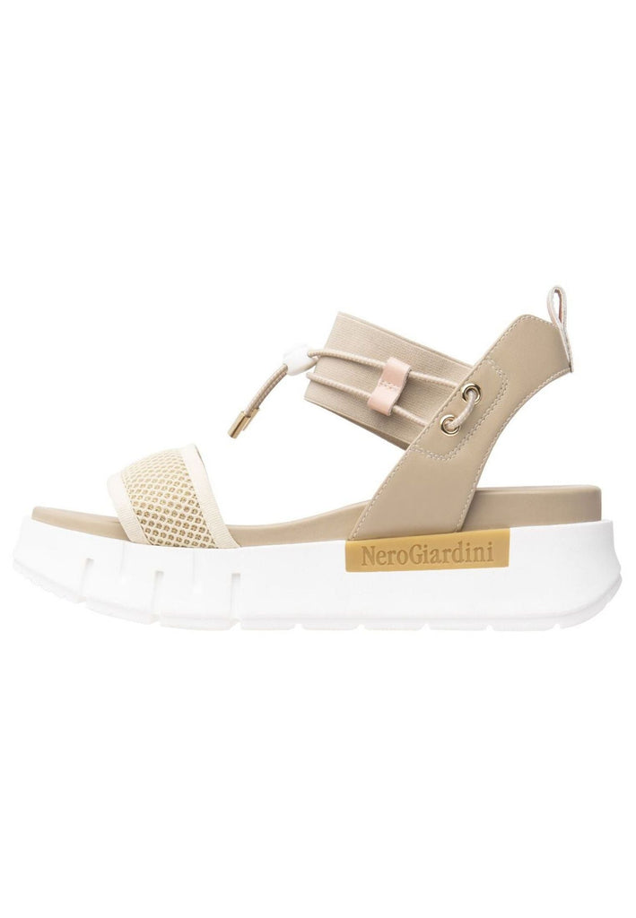 Sandalen Nero Giardini Sandalen Lederimitat/Textil Latte