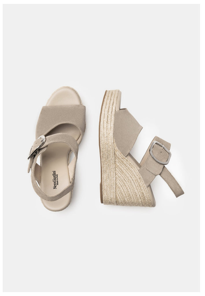 Nero Giardini Sandalen Veloursleder Grau