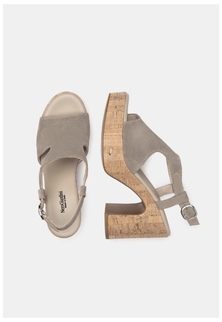 Nero Giardini Sandalen Veloursleder Grau