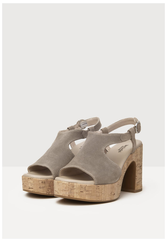 Nero Giardini Sandalen Veloursleder Grau