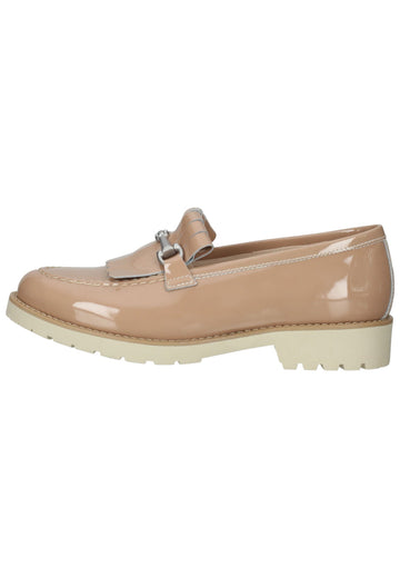 Slipper Nero Giardini Slipper Leder Nude Lack