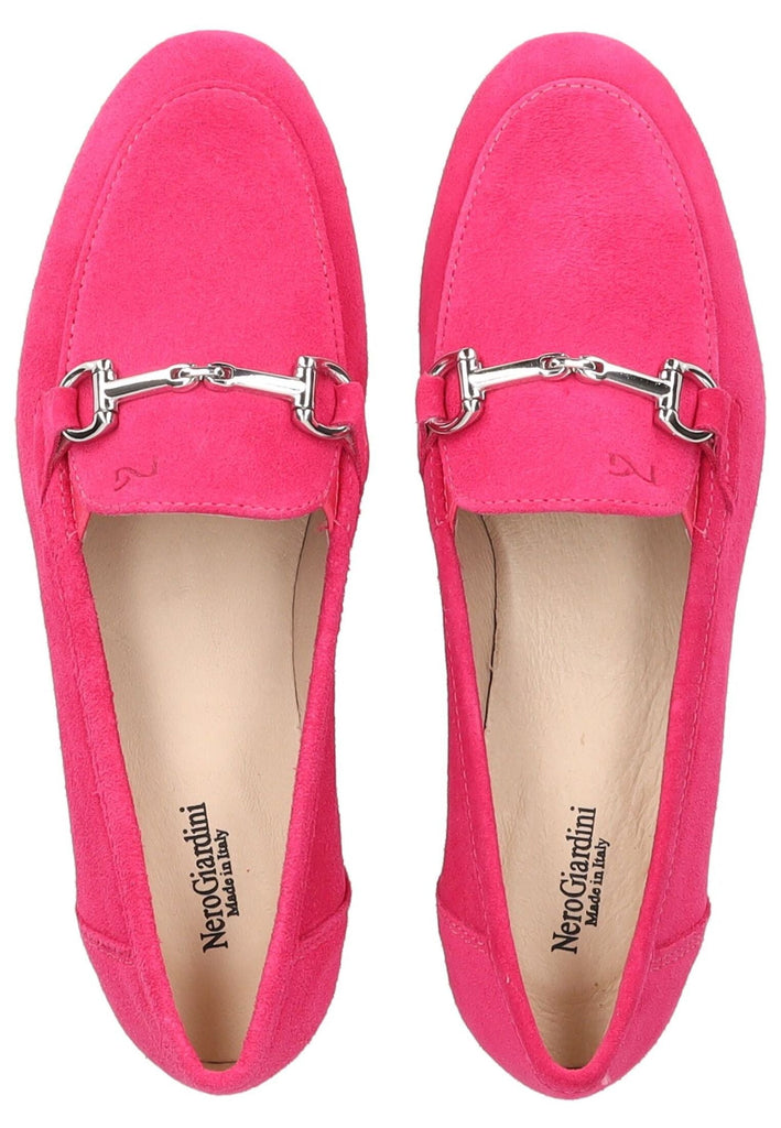 Nero Giardini Slipper Veloursleder Fuchsia