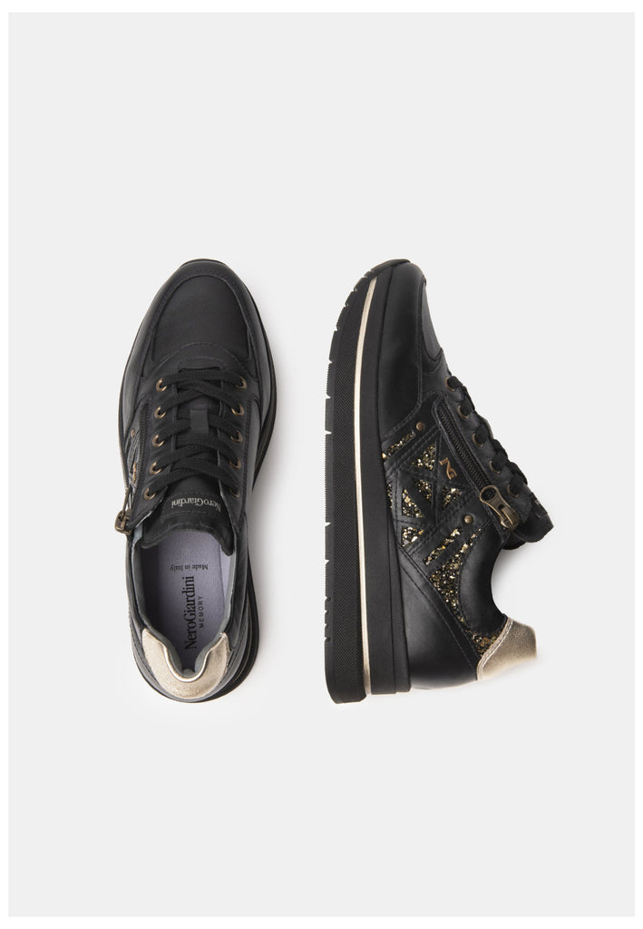 Nero Giardini Sneaker Leder Schwarz