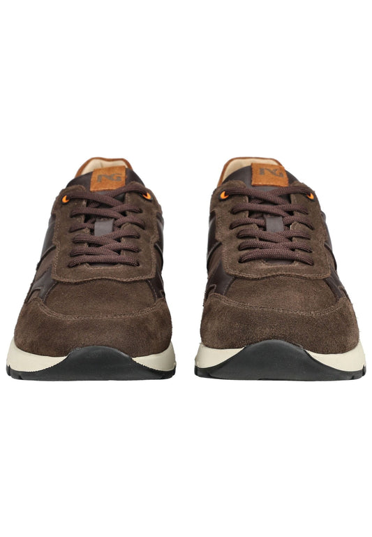 Nero Giardini Sneaker Leder/Synthetik Dunkelbraun