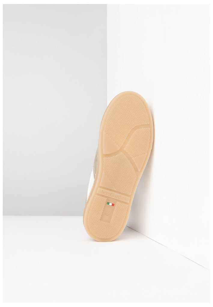 Nero Giardini Sneaker Leder/Synthetik Weiß