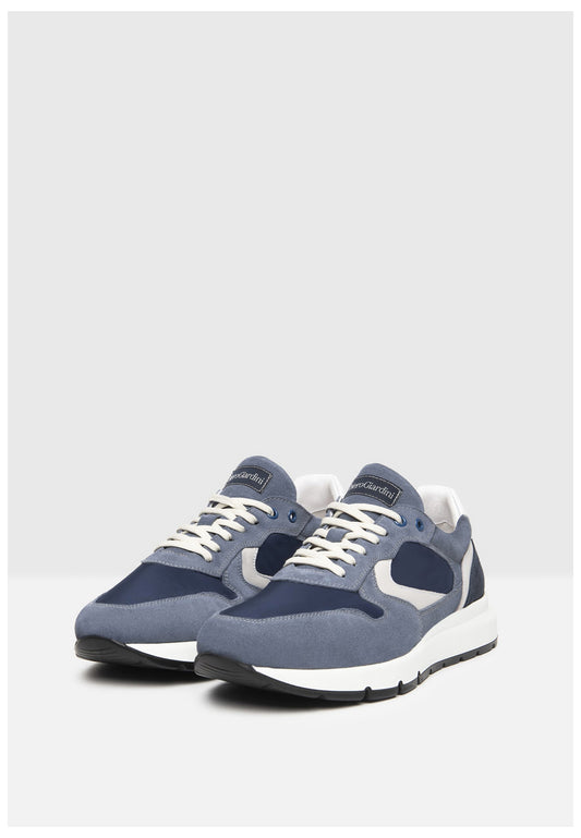 Nero Giardini Sneaker Leder/Textil Blau/Weiß