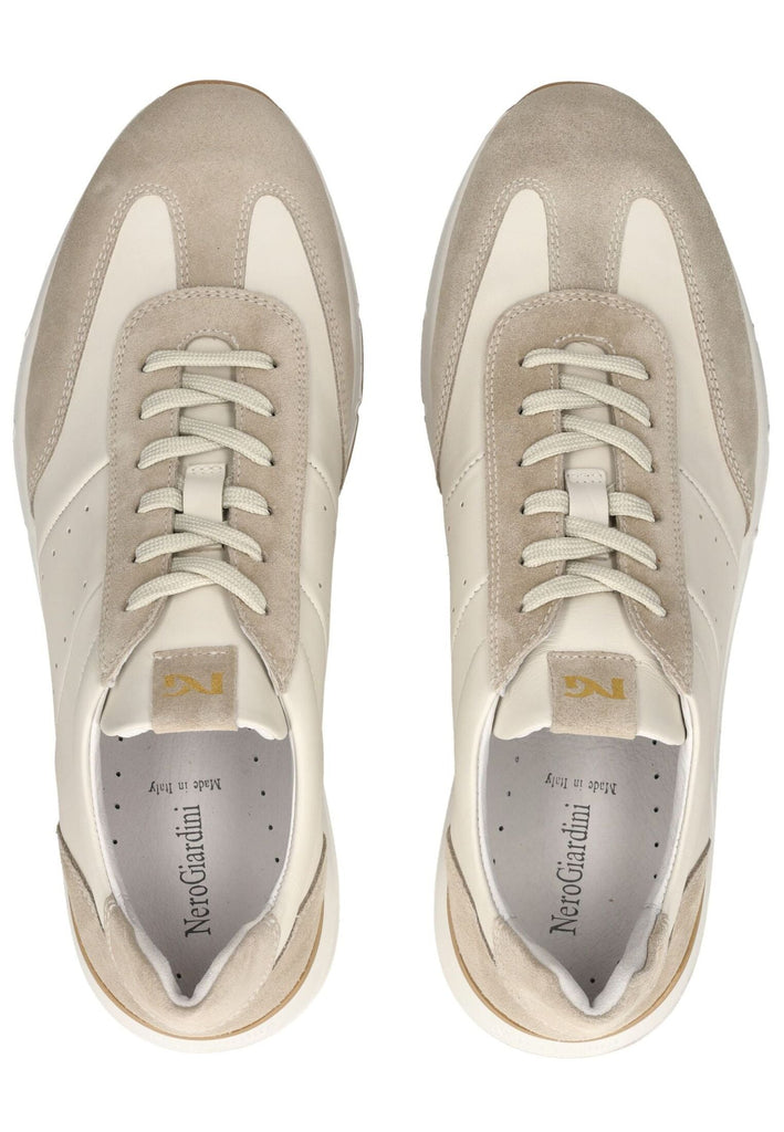 Nero Giardini Sneaker Leder/Textil Grau/Weiß