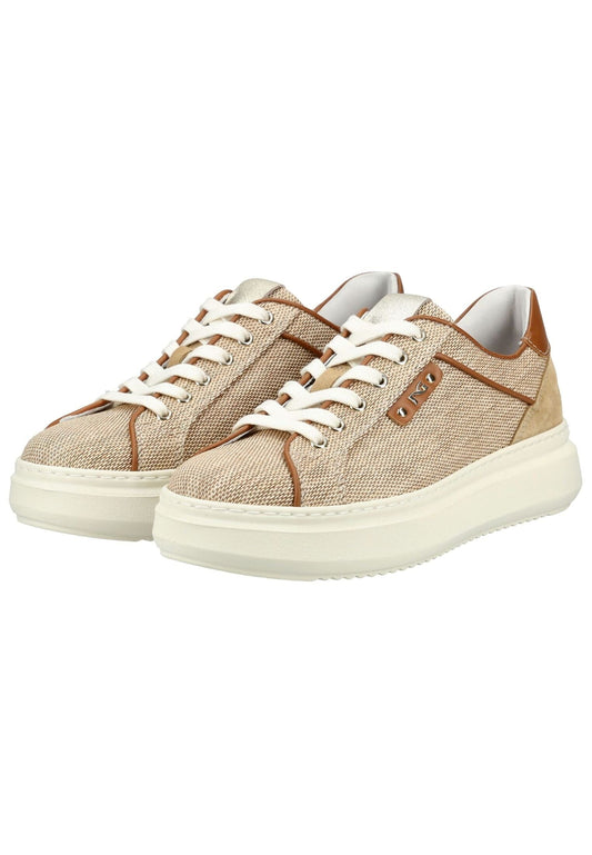 Nero Giardini Sneaker Leder/Textil Hellbraun