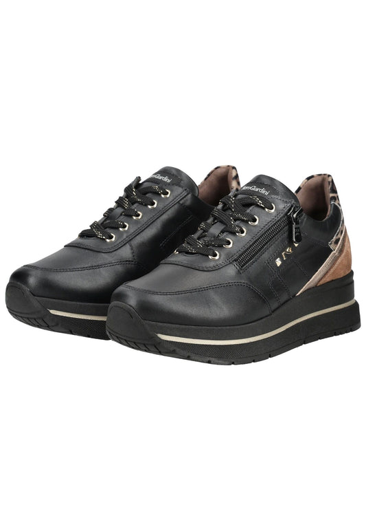 Nero Giardini Sneaker Leder/Textil Schwarz