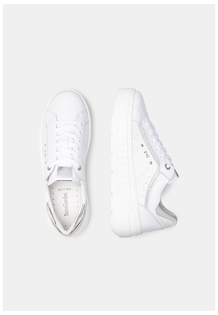 Nero Giardini Sneaker Leder/Textil Weiß