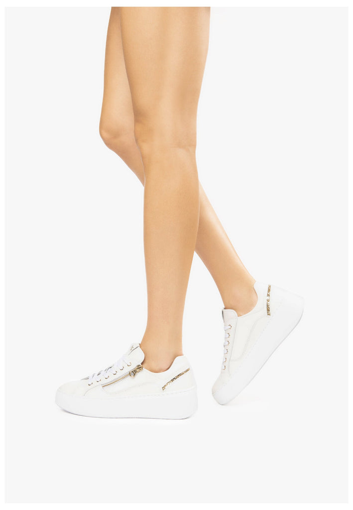 Nero Giardini Sneaker Leder/Textil Weiß