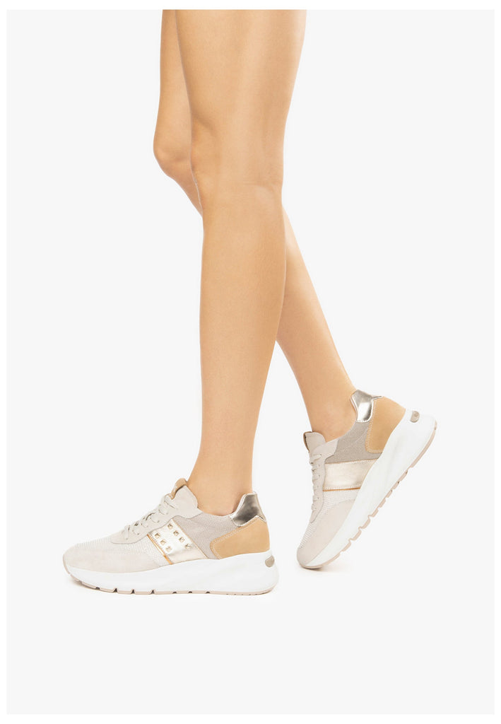 Nero Giardini Sneaker Leder/Textil Weiß/Beige