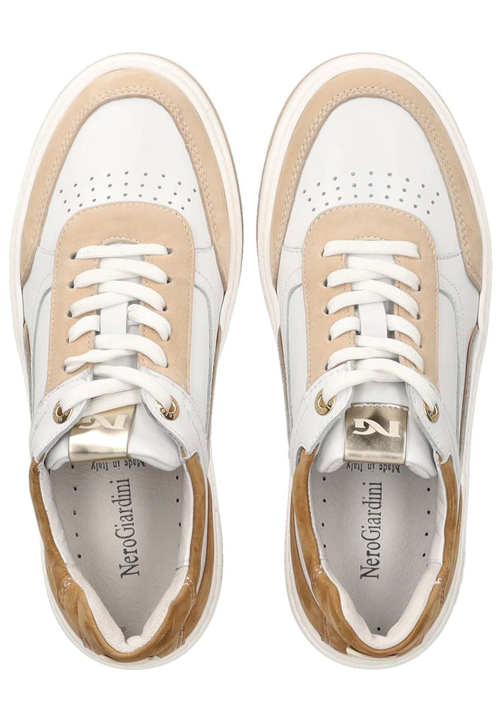 Nero Giardini Sneaker Leder/Textil Weiß/Braun