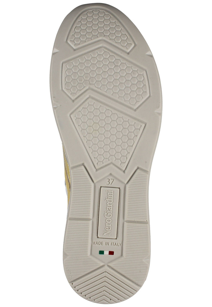 Nero Giardini Sneaker Leder/Textil Weiß/Gelb