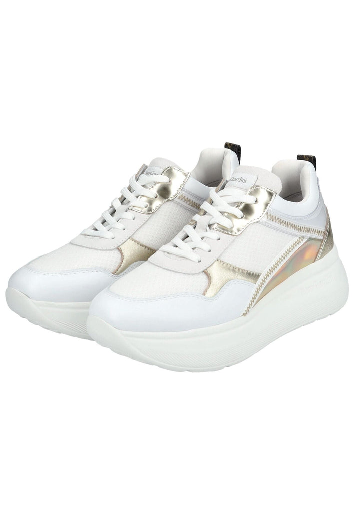 Nero Giardini Sneaker Leder/Textil Weiß/Gold