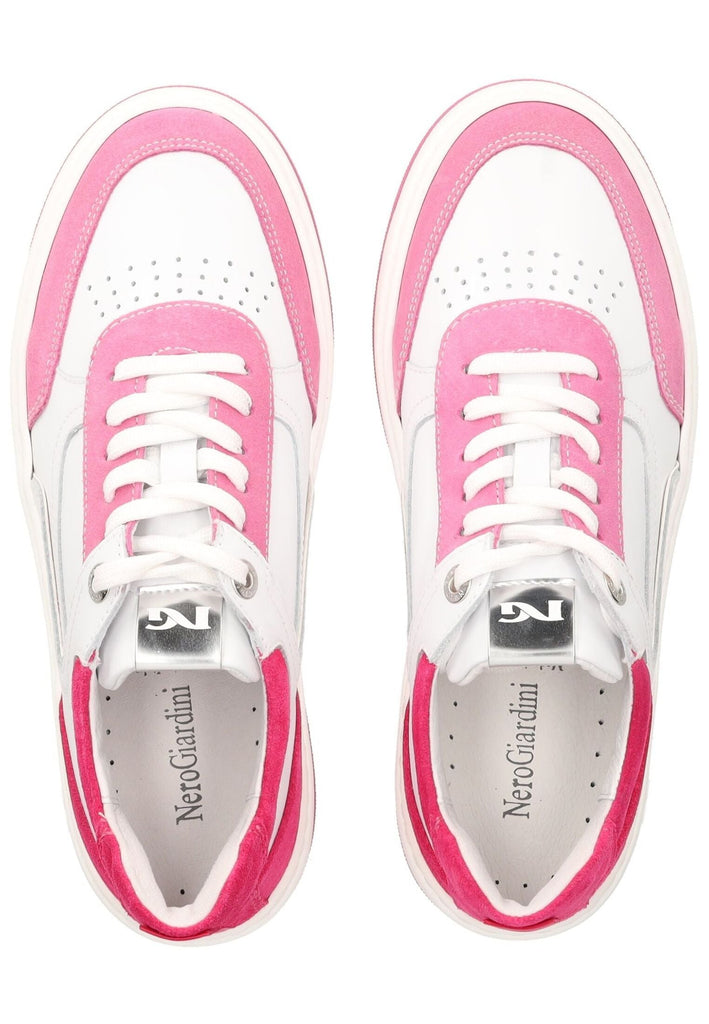 Nero Giardini Sneaker Leder/Textil Weiß/Pink