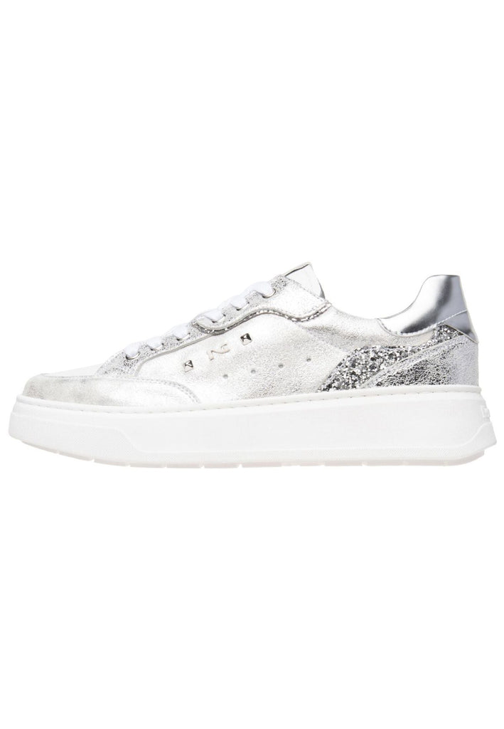 Nero Giardini Sneaker Leder/Textil Weiß/Silber