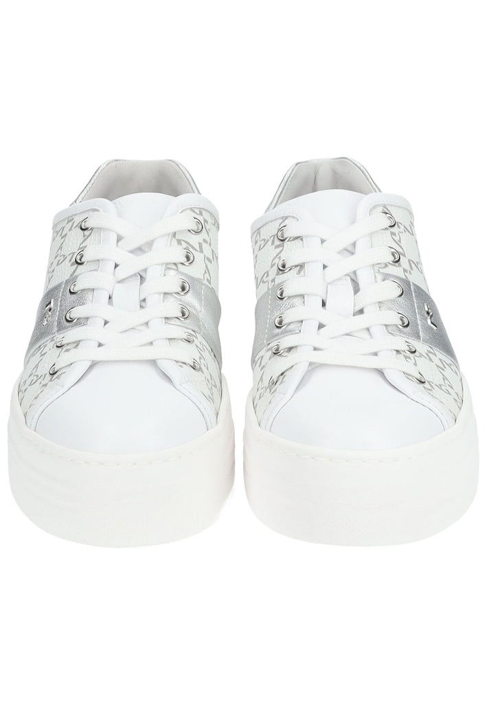 Nero Giardini Sneaker Leder/Textil Weiß/Silber