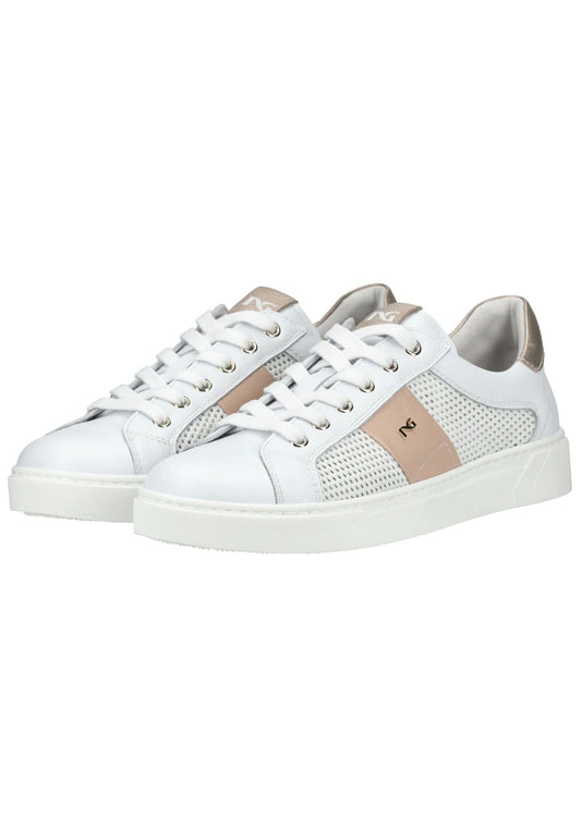Nero Giardini Sneaker Leder Weiß/Gold