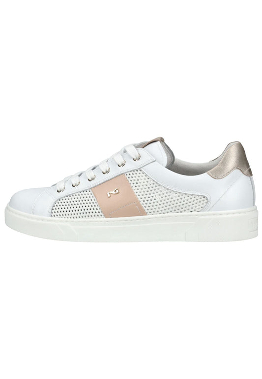 Nero Giardini Sneaker Leder Weiß/Gold