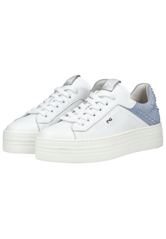 Nero Giardini Sneaker Leder Weiß Kombi