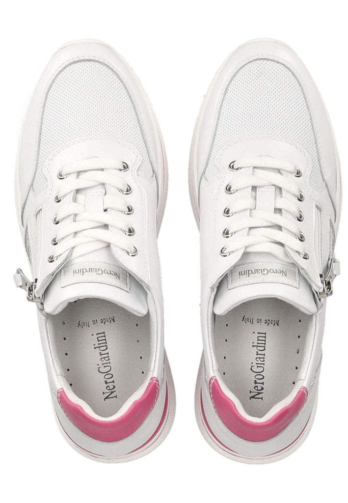 Nero Giardini Sneaker Leder Weiß/Pink