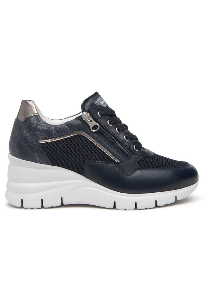 Nero Giardini Sneaker Lederimitat/Textil Blau