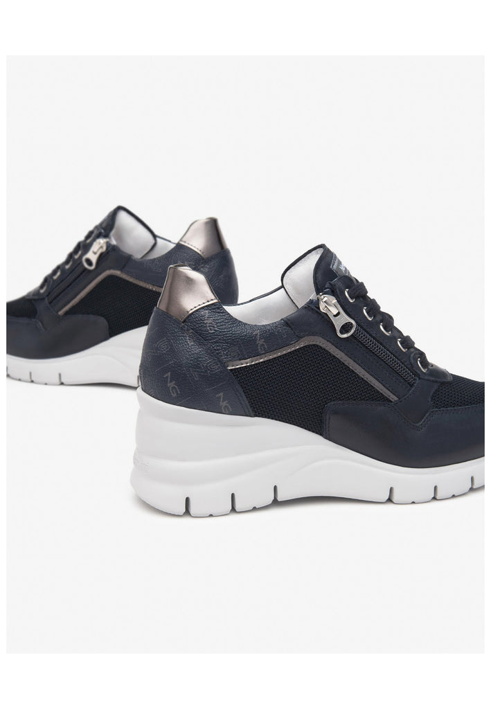 Nero Giardini Sneaker Lederimitat/Textil Blau